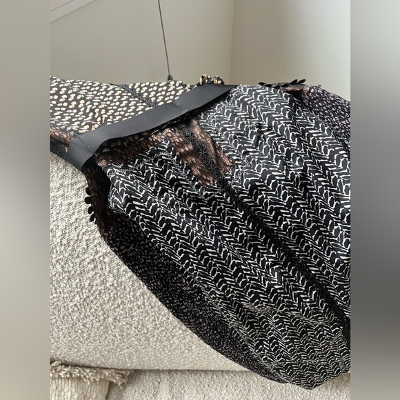 Pristine condition dress - Bryan Lars Allusione Sheath black 0 PETITE with tie - Picture 7 of 14